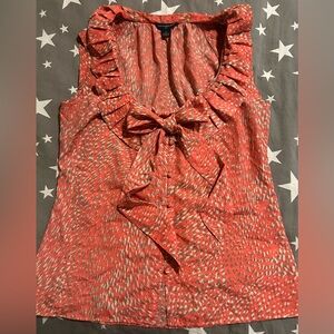Banana Republic Coral Sleeveless Blouse